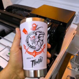 kit 20 Copos Térmico Timão com Design Único de Coração e Âncora para Bebidas Quentes e Frios
