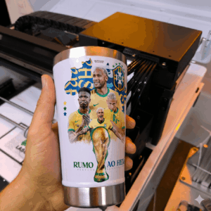 kit 20 Copos Térmico Brasil Time Humo ao hexa com Design Único de premium.
