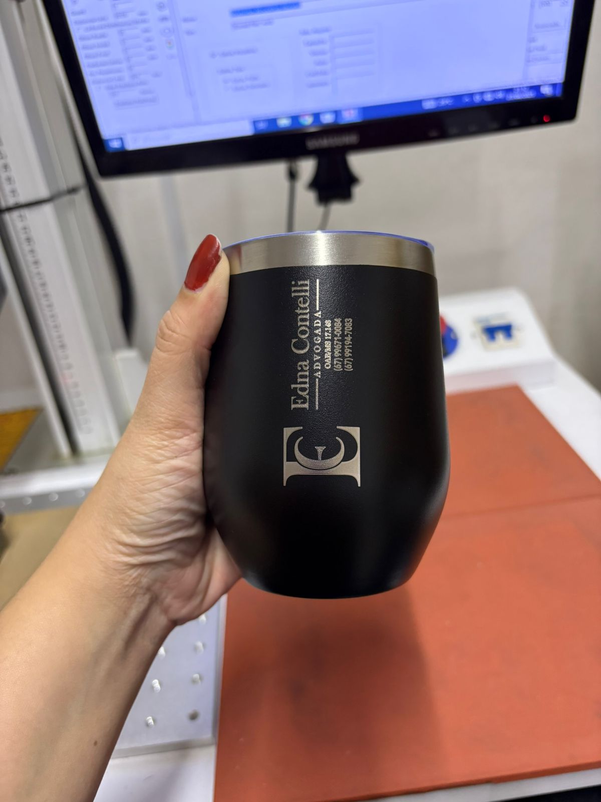 Copo modelo Cuia 100 un personalizado Logo de empresa