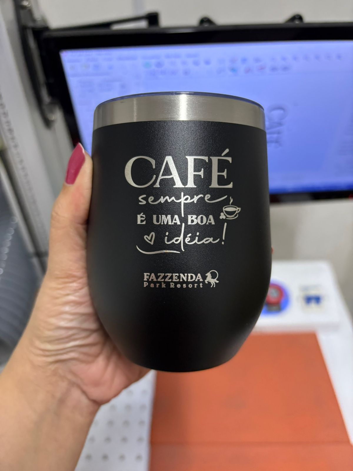 Copo modelo Cuia 100 un personalizado Logo de empresa - Imagem 8